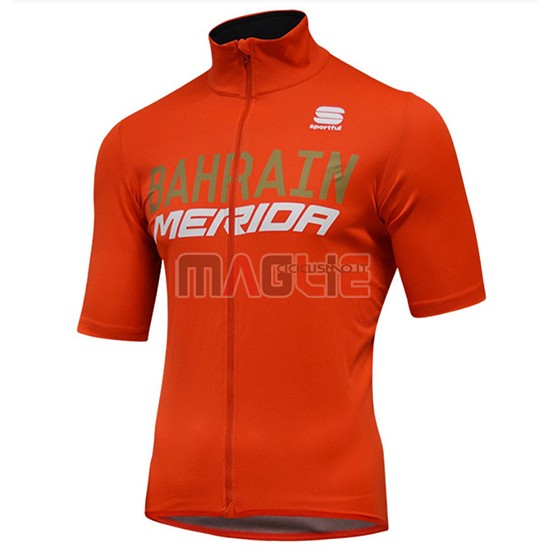 2018 Maglia Bahrain Merida SS Arancione